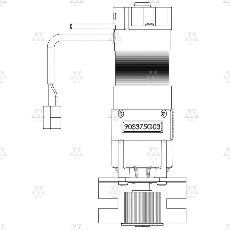 903375G03 | GEARED MOTOR MIDI+ LEFT SINGLE PULLEY IP20 D15