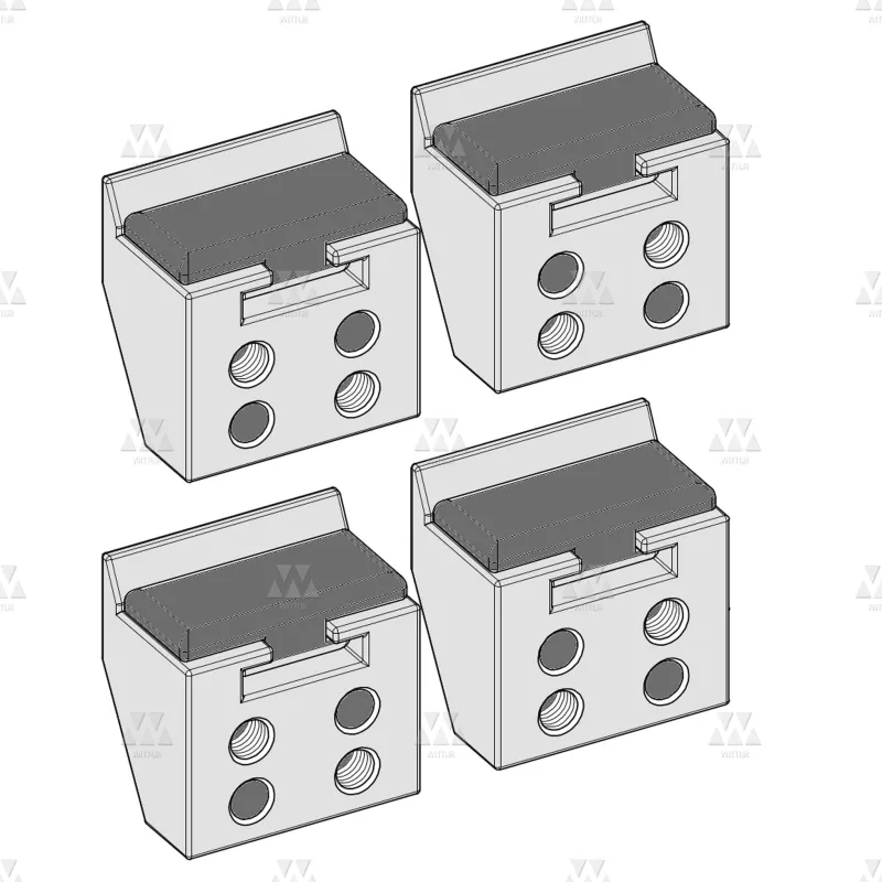 BL-B116AAEX | 1 X KIT CARRIAGE COUNTER GUIDE SHOE (2 LEFT AND 2 RIGHT)