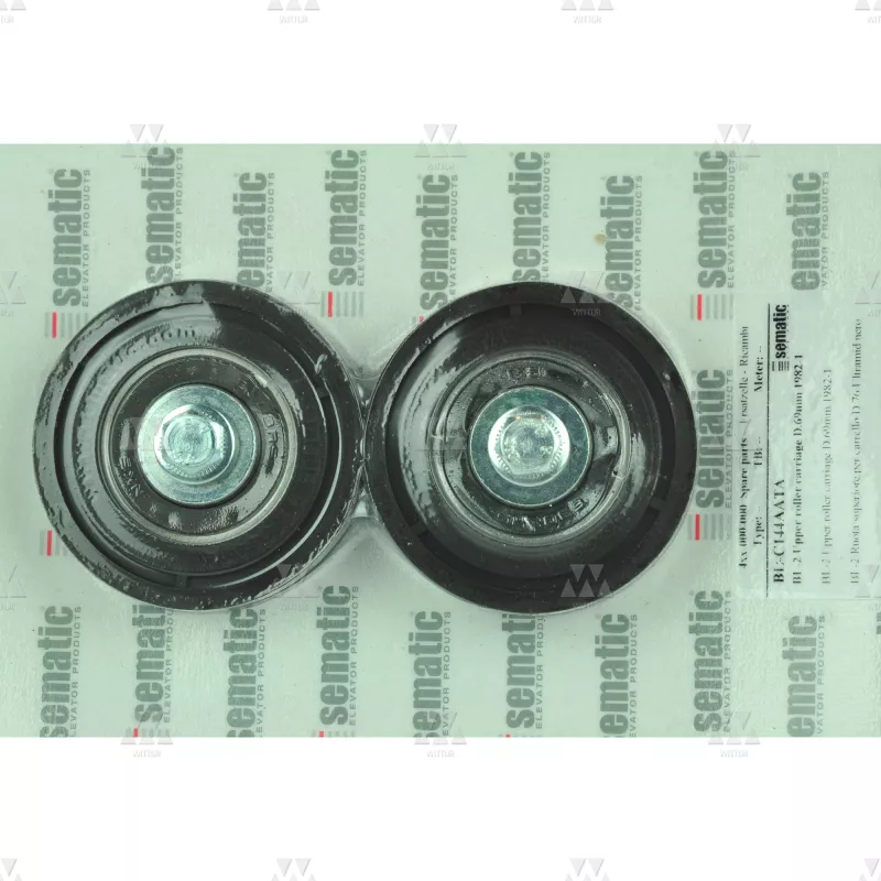 BL-C144AATA01 | 2 X UPPER ROLLER FOR CARRIAGE D.74MM (EXTERNAL), NYLON PA 66 CLADDED POLYURETHANE