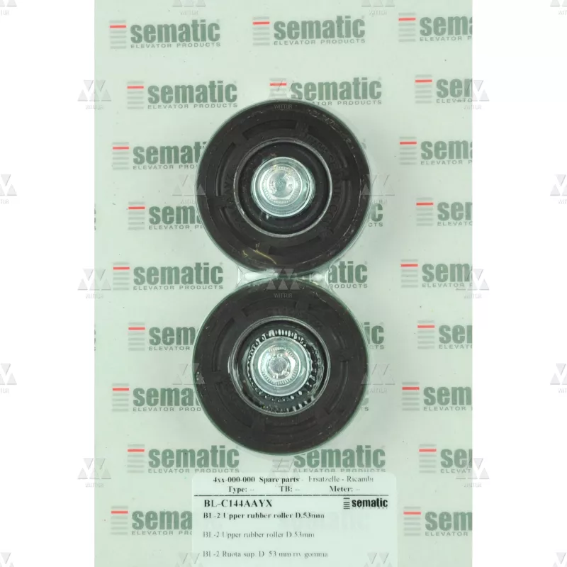 BL-C144AAYX | 2 X ROLLER D.54MM (EXTERNAL 60MM) RUBBER COATED