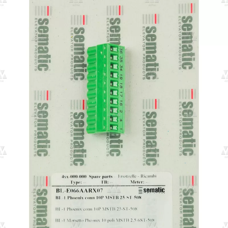 BL-E066AARX07 | 1 X 10P. PHOENIX CONNECTOR MSTB 2,5/10-ST-5,08