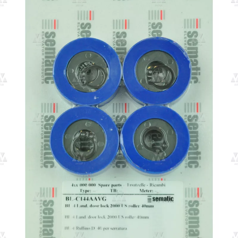 BL-C144AAVG | 4 X LANDING DOOR LOCK 2000 US ROLLER D.40MM (EXTERNAL)